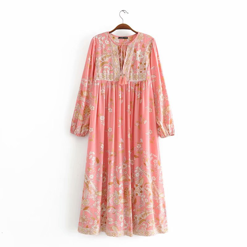 Fringed Bohemian Dress