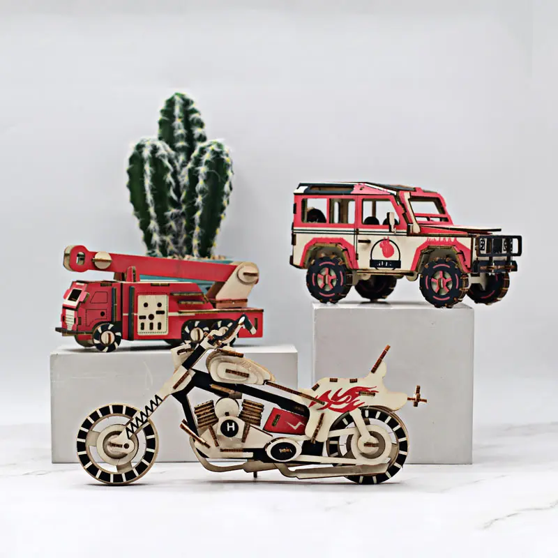 3D Three-dimensional Puzzle Handmade Wooden
