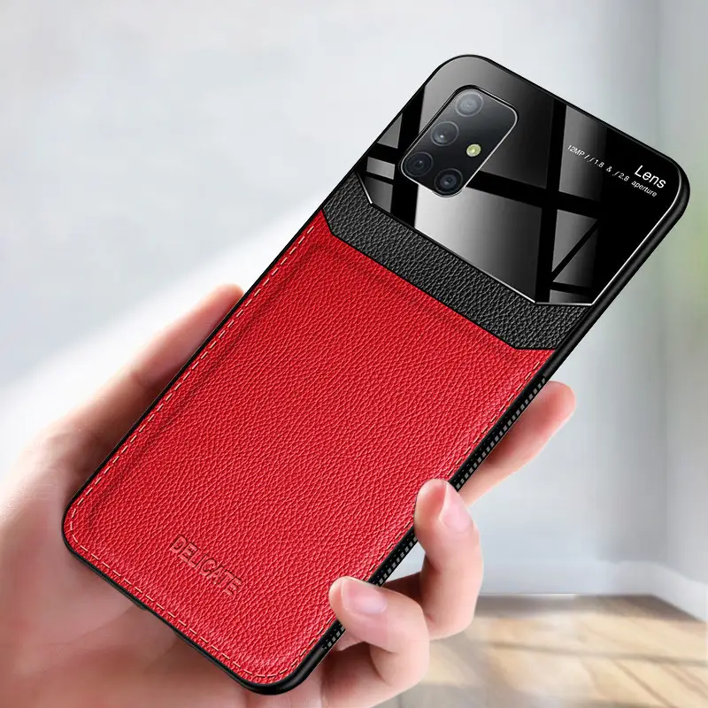 Acrylic mirror leather case