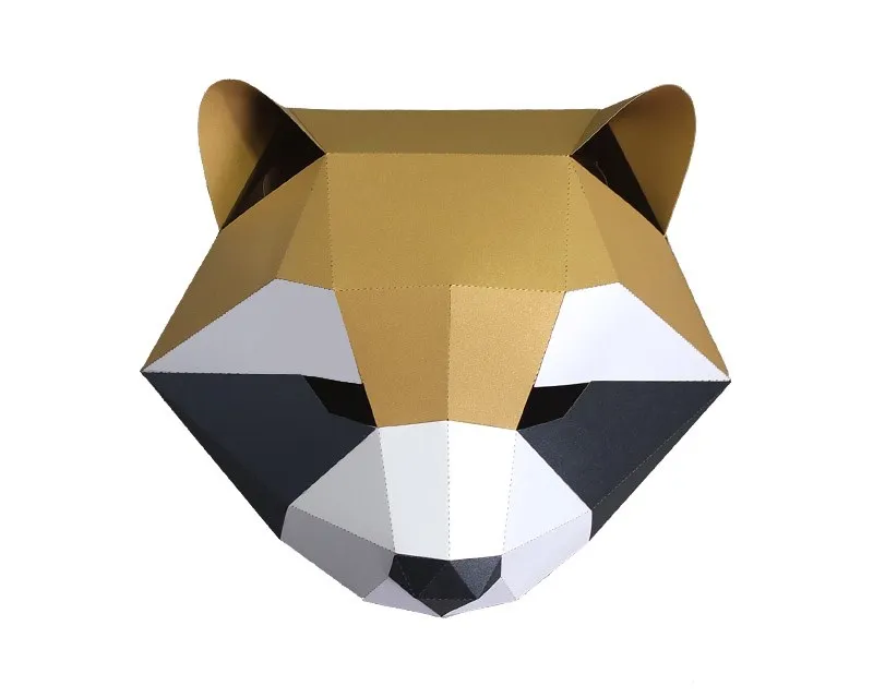 Animal paper model full face mask - 11Style
