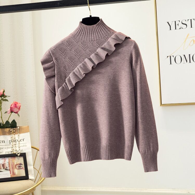 Korean Elegant Women Sweater Long Sleeve