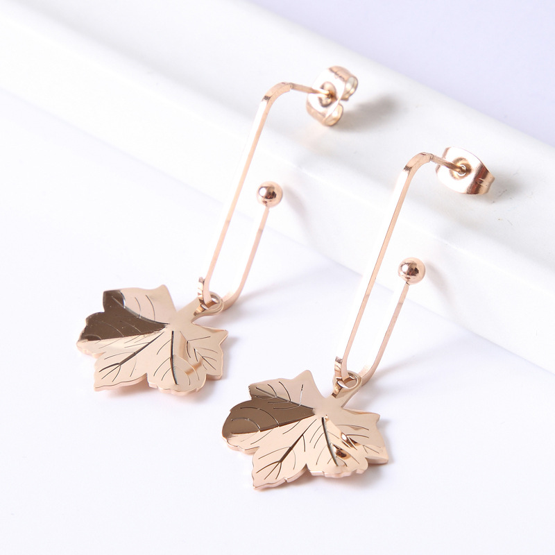 Women's Maple Leaf Earrings