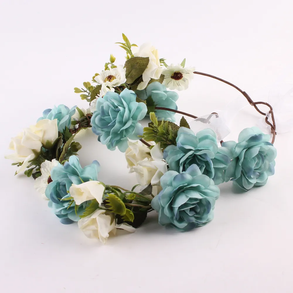Seaside vacation wig wreath - Blue