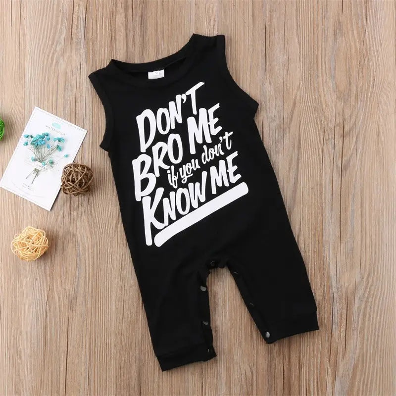 Alphabet cartoon children's jumpsuit romper