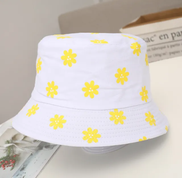 Short brim double sided fisherman hat White - Shop at LoveMi