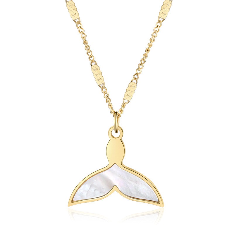 Rose gold titanium steel clavicle chain Gold - Shop at LoveMi
