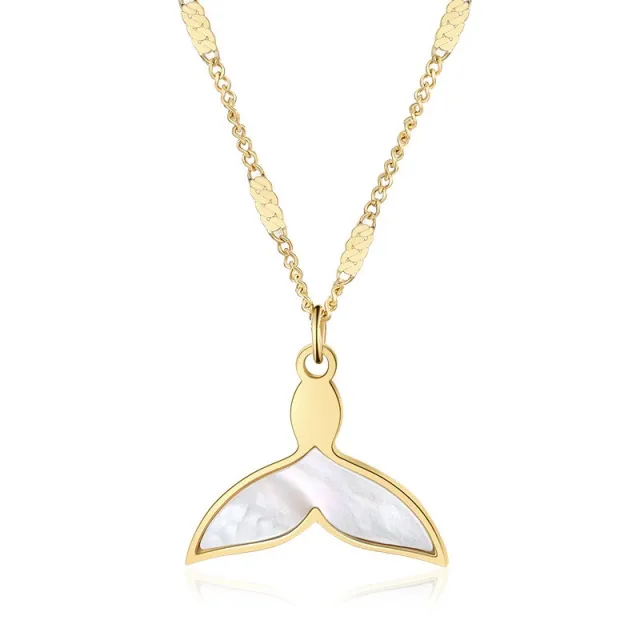 Rose gold titanium steel clavicle chain Gold - Shop at LoveMi