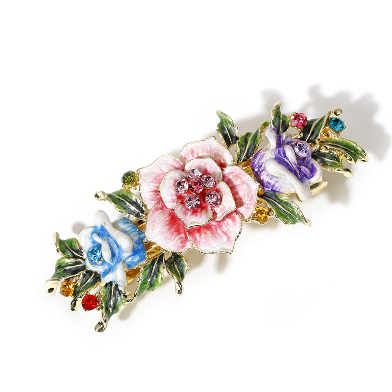 Retro style crystal rhinestone hair clip Color - Shop at LoveMi