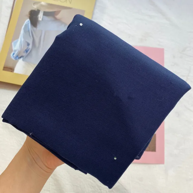 Gypsophila solid color cotton monochrome turban Navy - Shop at LoveMi