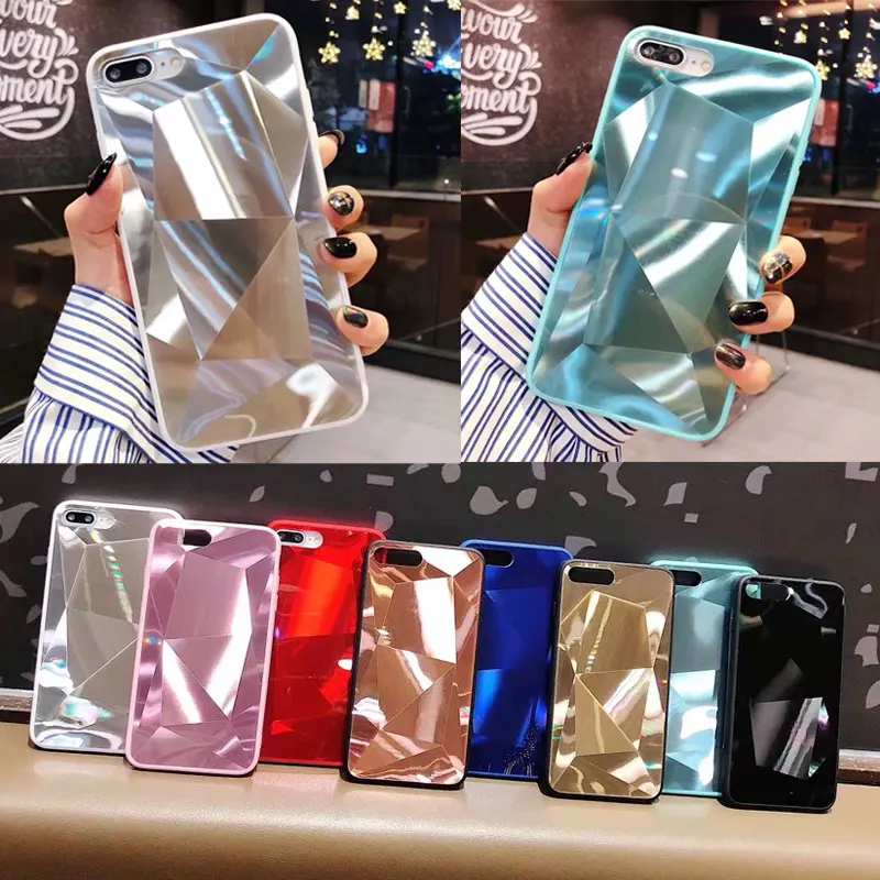 Rhombus Mirror Phone Case
