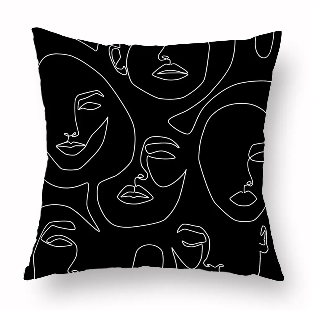 Short line plush pillow - 2 Style