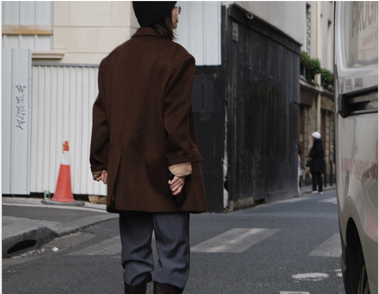 Oversized wool blazer