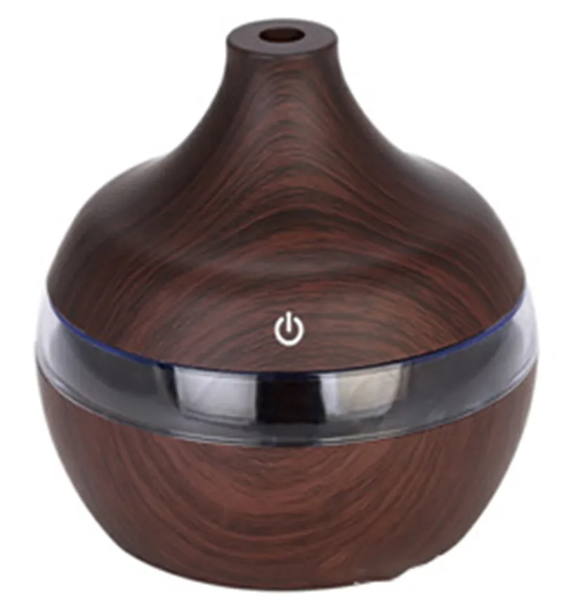 Wood Grain Aromatherapy USB Humidifier Drops Water Air Purification