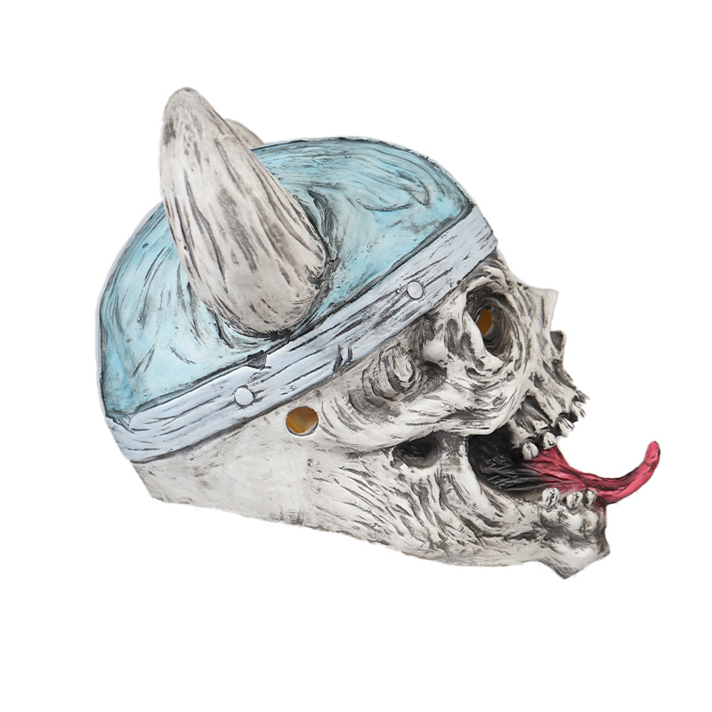 Halloween Viking Ugly Latex Mask — view 3
