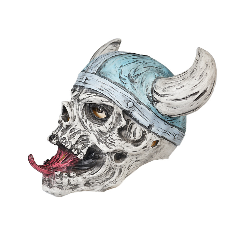 Halloween Viking Ugly Latex Mask — view 5