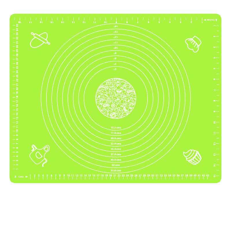 Thickened silicone kneading mat