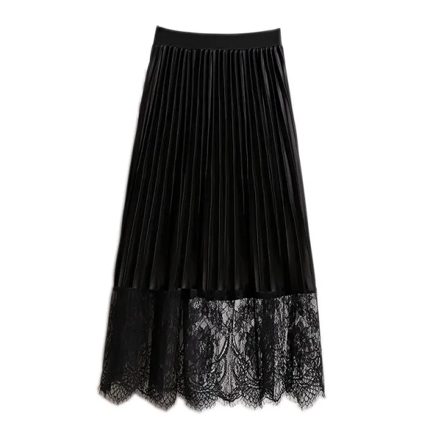 ladies summer plus size long skir Black - Shop at LoveMi