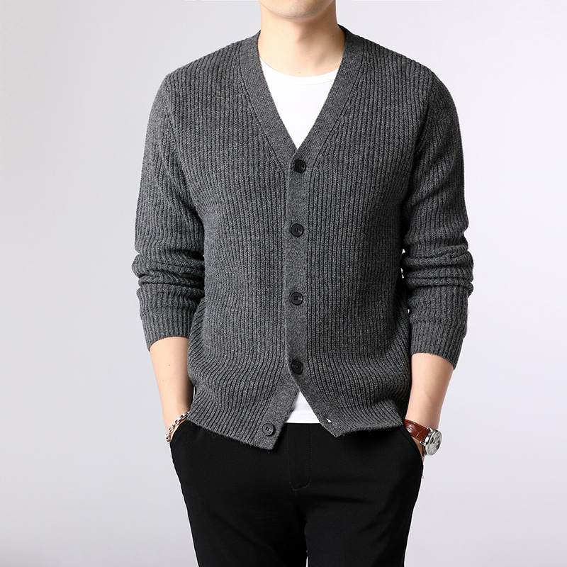New button sweater men's jacket