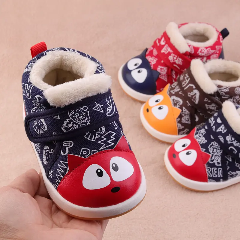 Baby cotton shoes color matching soft sole