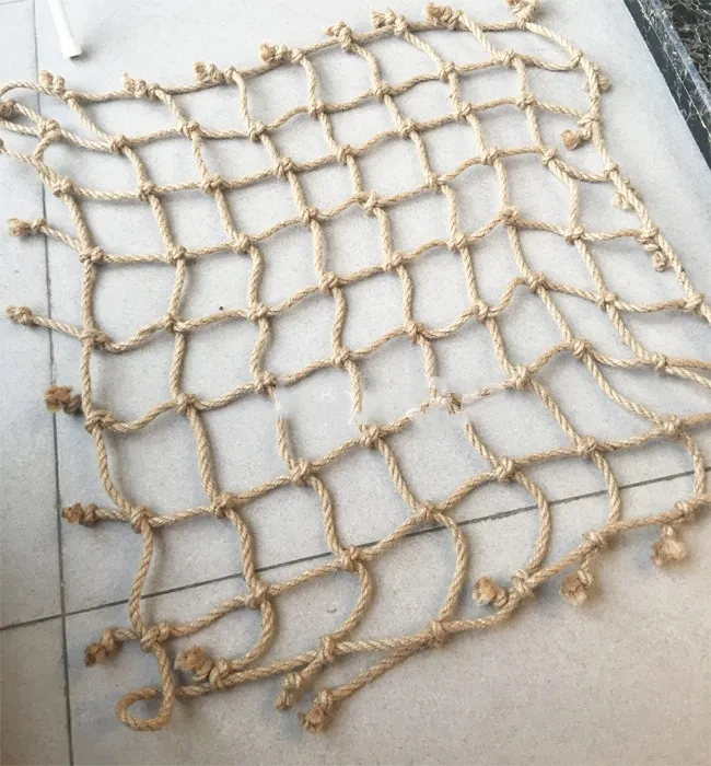 Parrot bird hemp rope climbing net - L With Hook