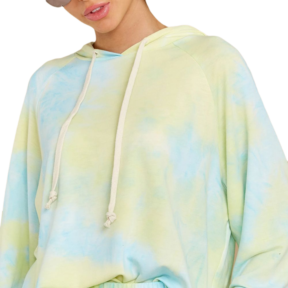 Tie-dye sweater casual sports suit