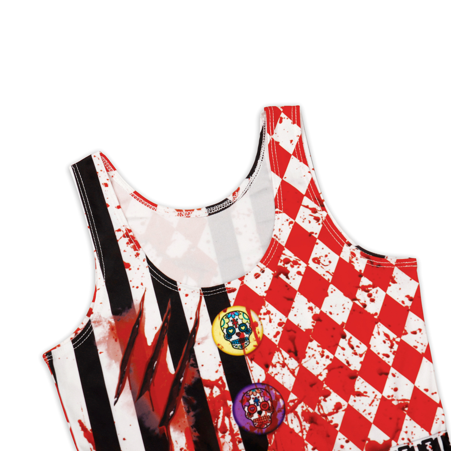 Printed scary bloody dress