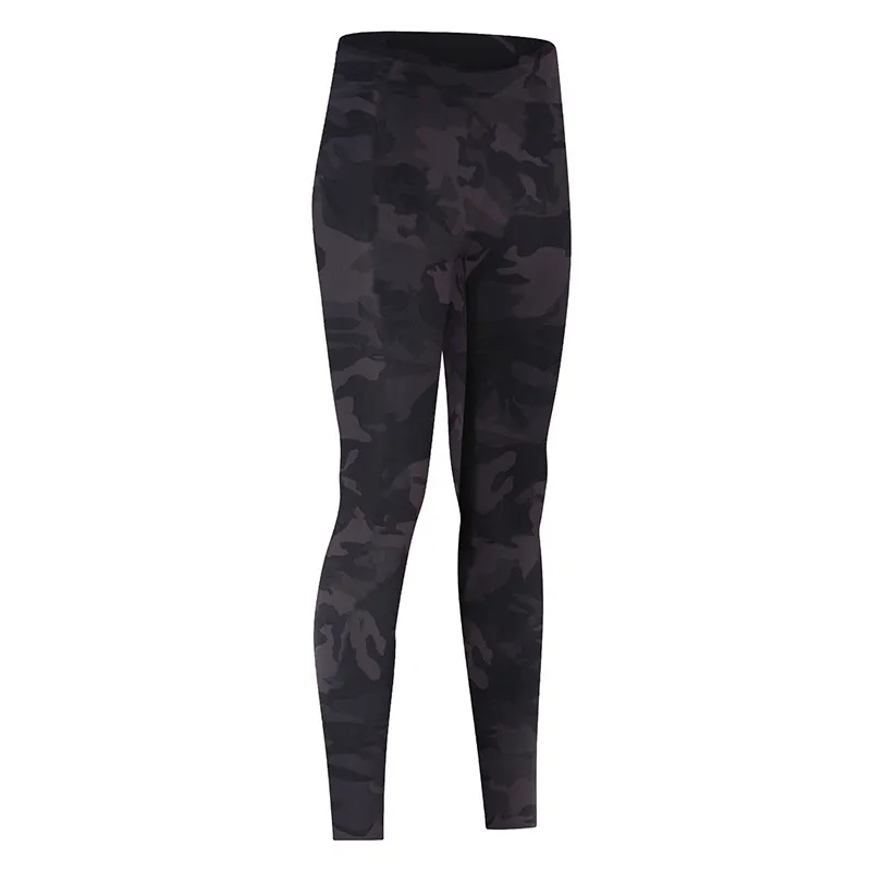 Women's three-dimensional stitching hip-lifting yoga pants - Camouflage-4