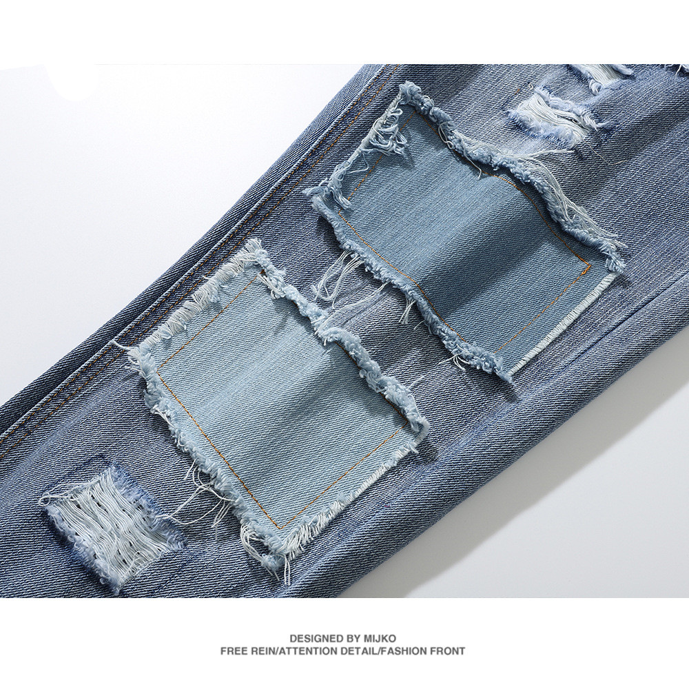 Hole patch insect bite trousers