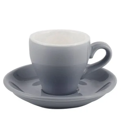 Restaurant set coffee cup and dish ceramics - Grey