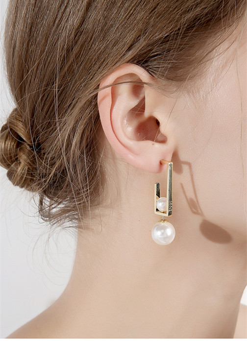 925 silver needle temperament earrings female high sense