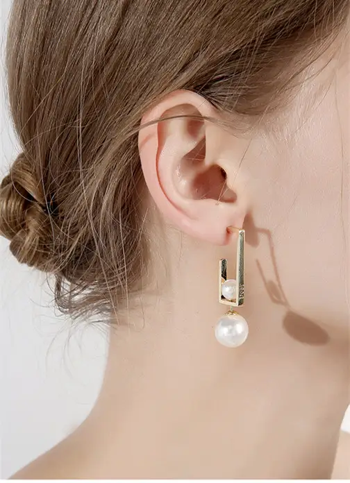 925 silver needle temperament earrings female high sense
