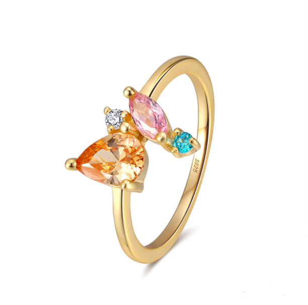 S925 Sterling Silver Diamond Ring