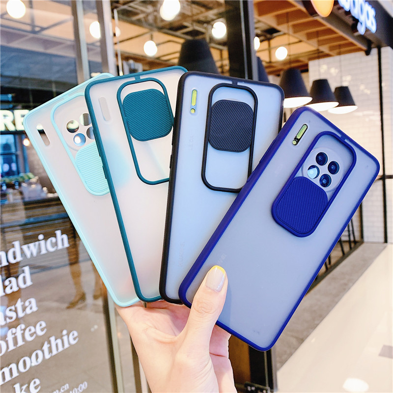 Sliding cover push window mobile phone case