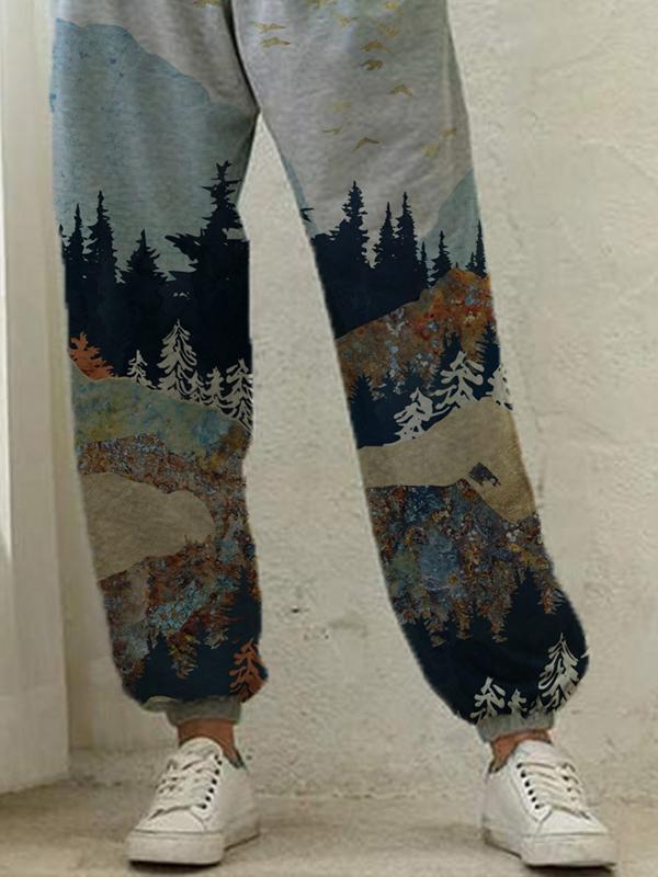 Lady's Mountain print slacks