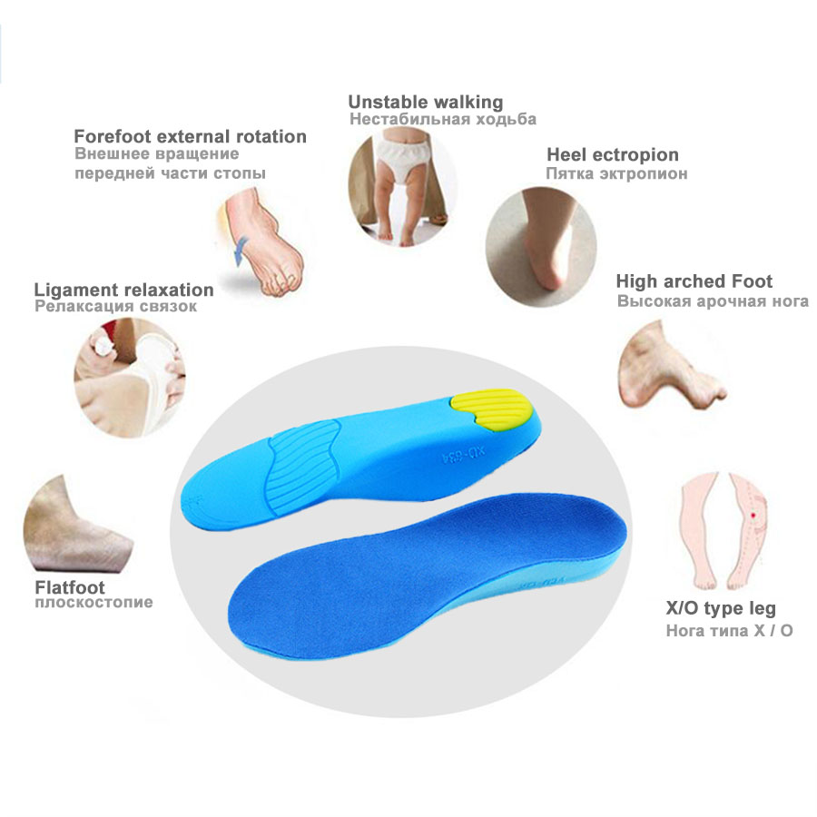 Children's Insoles O/X Leg Foot Valgus Arch Support Orthosis Flat Foot Correction Insole Foot Care — view 4