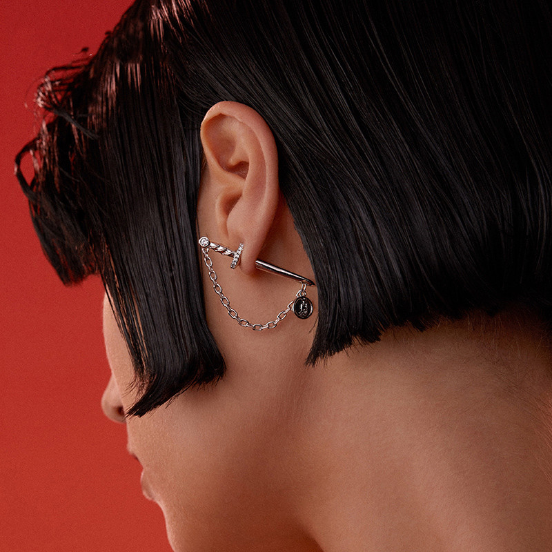 Mulan creative chain earrings