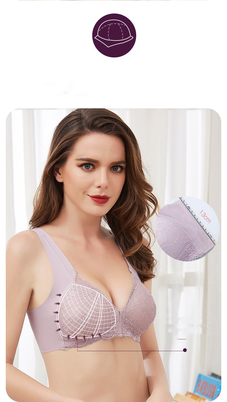 Title 3, Front buckle non-wired bra for exceptional comf...