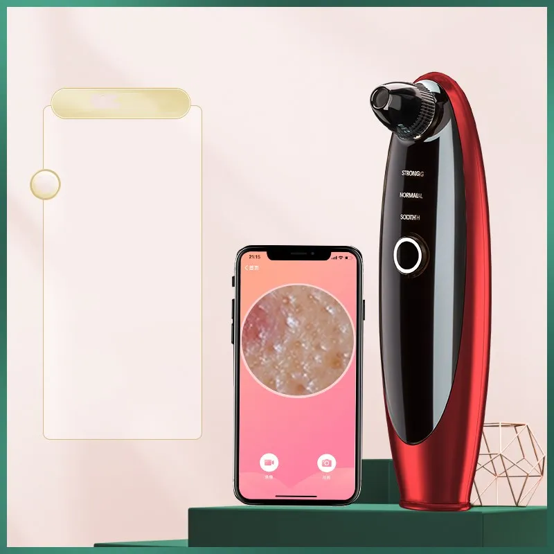 Visual blackhead suction artifact - Red