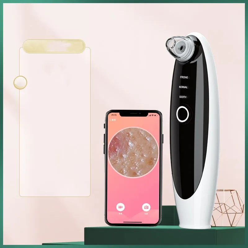Visual blackhead suction artifact - White