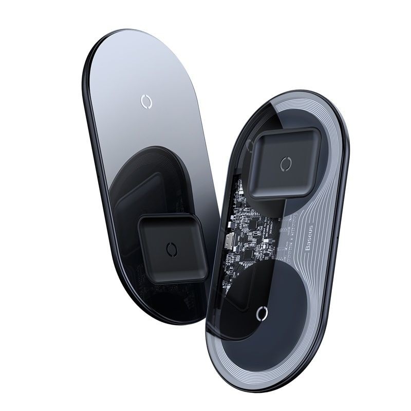 شاحن لاسلكي مزدوج الاستخدام