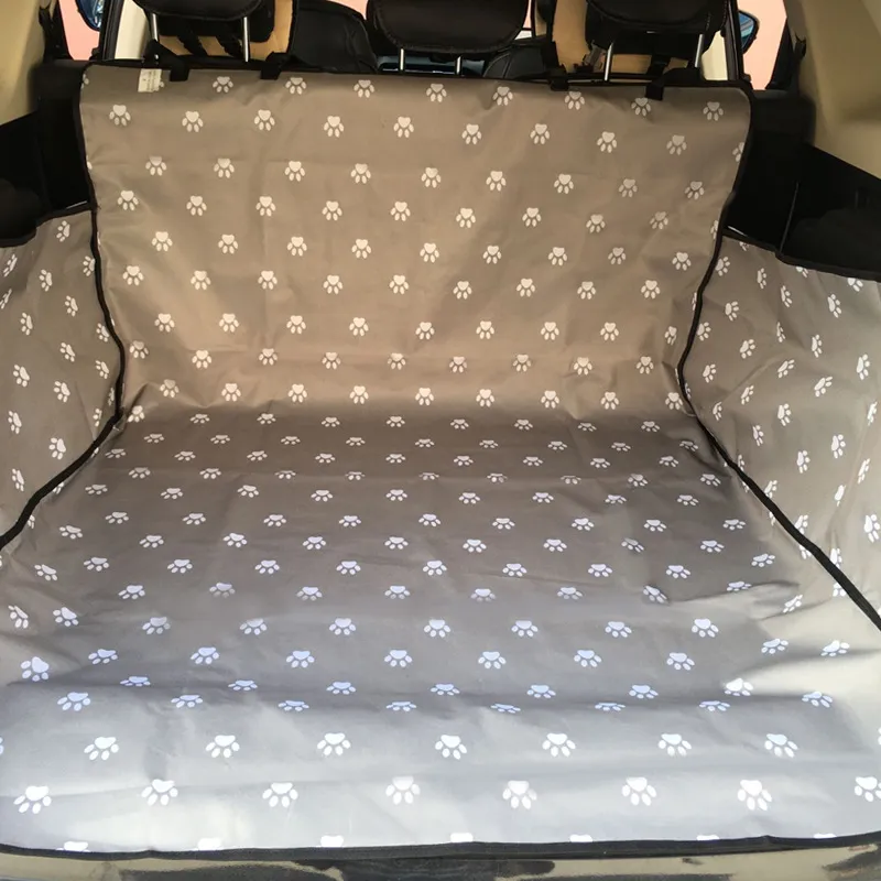 Footprint Dog Transporters Waterproof Back Back Pet Dog Seat Car Mat Cover Hammock Protector With Safety Belt D1010 - G