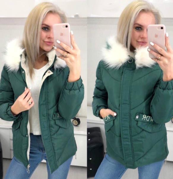 Hooded casual women's cotton coat