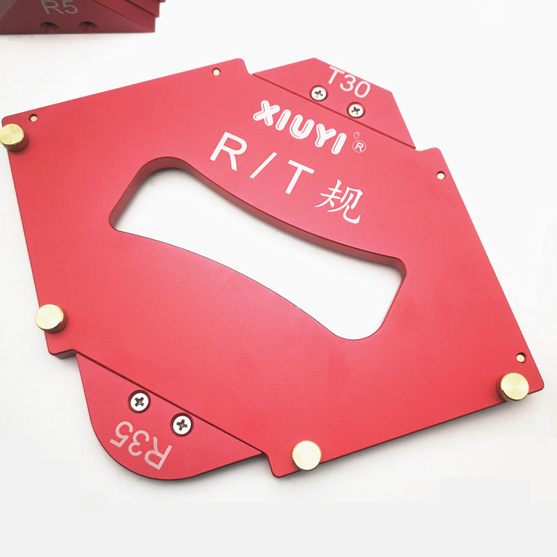 Woodworking trimming machine fillet gauge