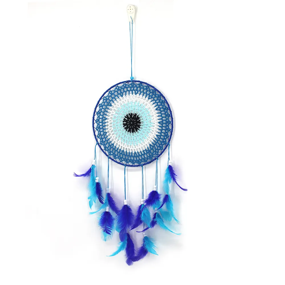 Handmade blue dream catcher - Blue