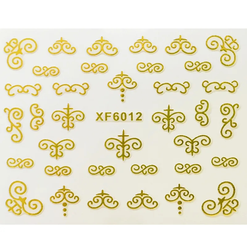 Nail Waterproof Hot Stamping Sticker - 60012Style