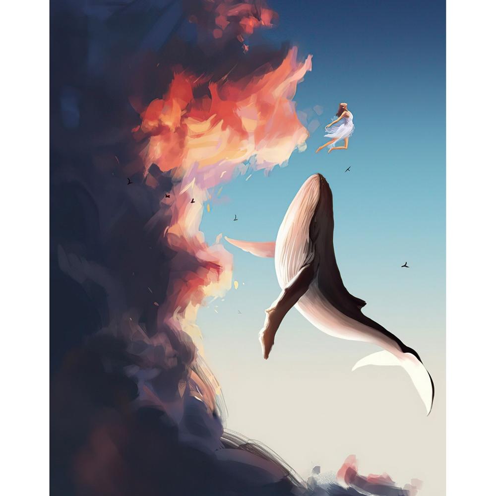 Frameless 40*50cm Digital Oil Painting