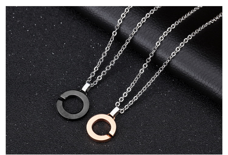 Fashion C-shaped necklace with zircon