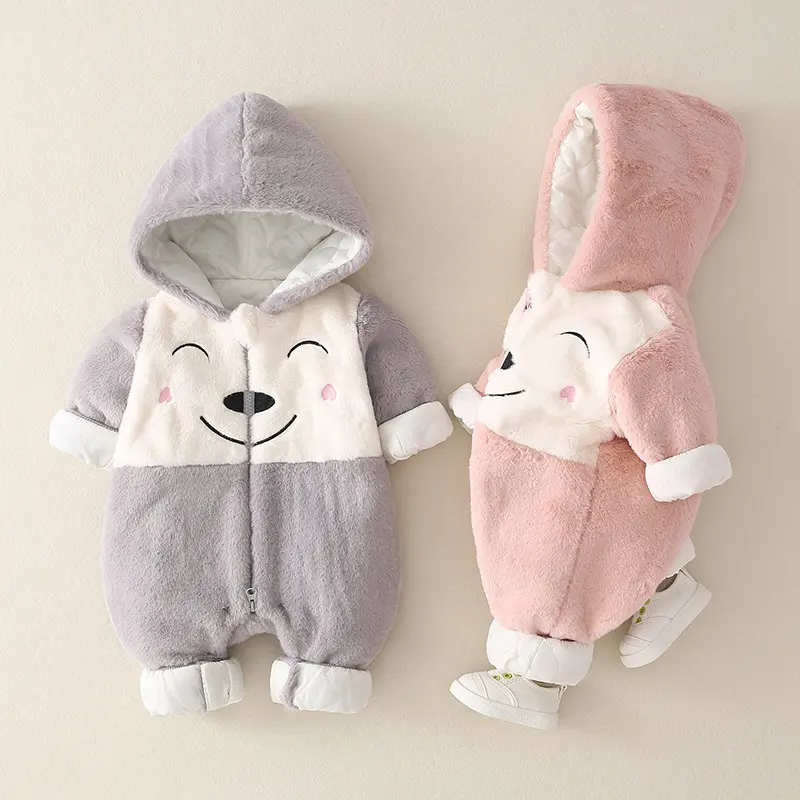 Baby's Jumpsuit Winter Thickened Cotton Padded Jacket Baby Clothes