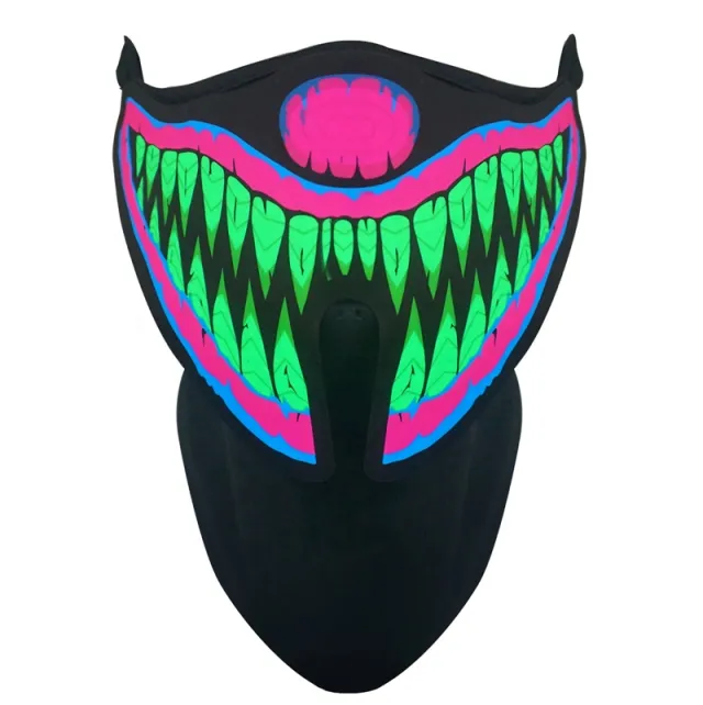 Halloween Glowing Party Mask Black - Shop at LoveMi