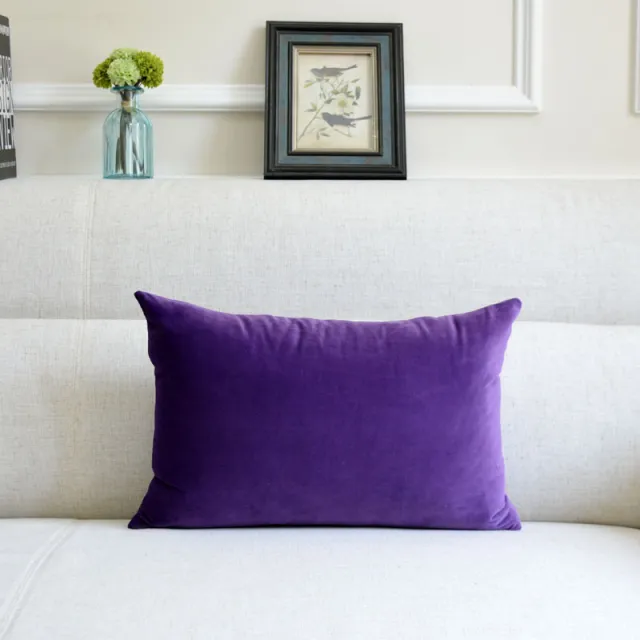 Sofa Velvet Throw Pillow Dark Purple - Shop at LoveMi